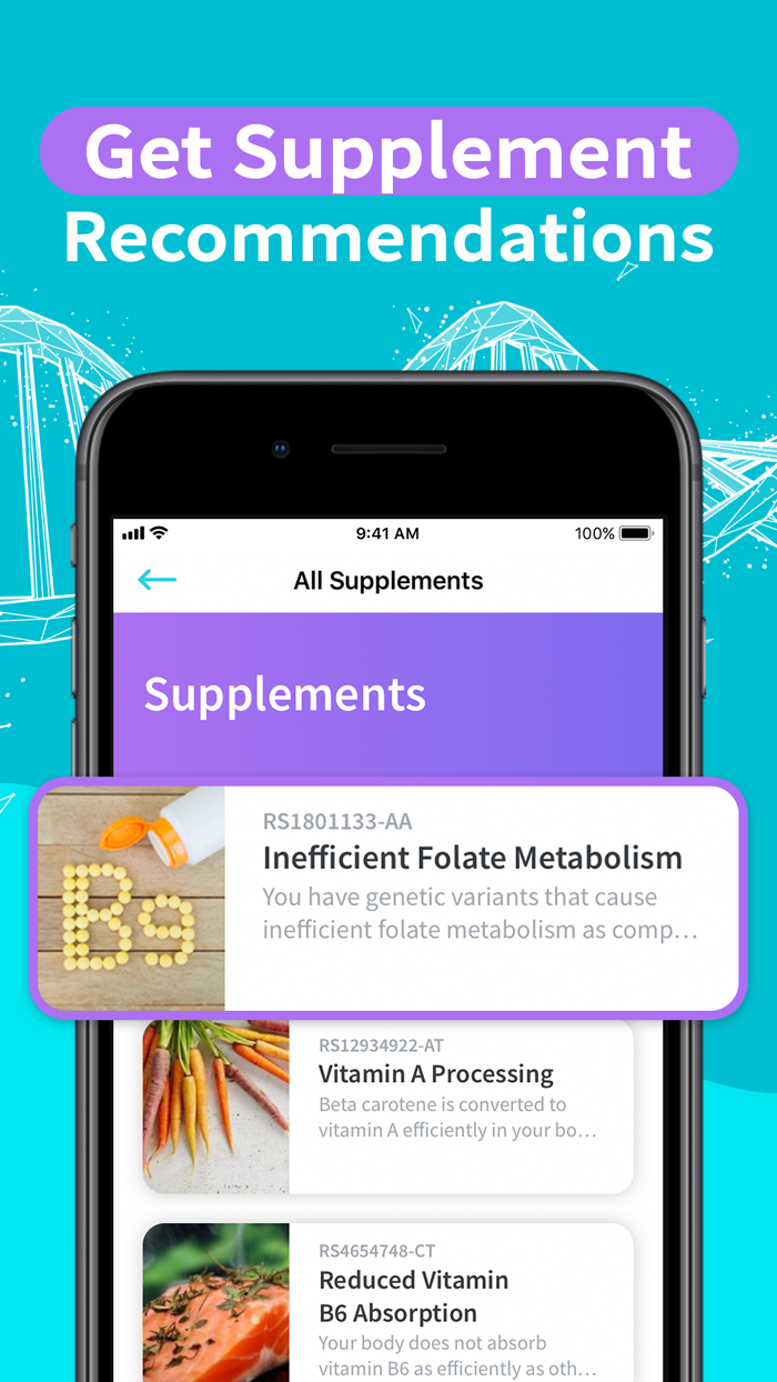 GENERIS DNA  Nutrition App