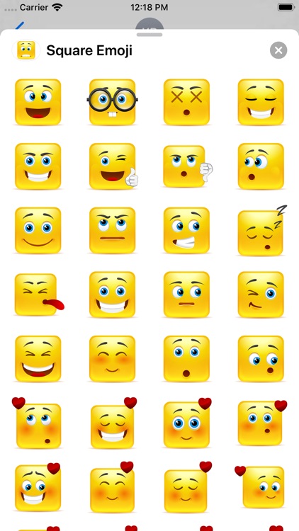 Yellow Square Smileys Emoticon