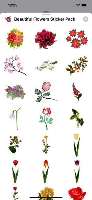 Beautiful Flowers Sticker Pack(圖2)-速報App