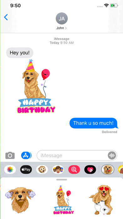 RadarMojis - Golden Retriever screenshot 2