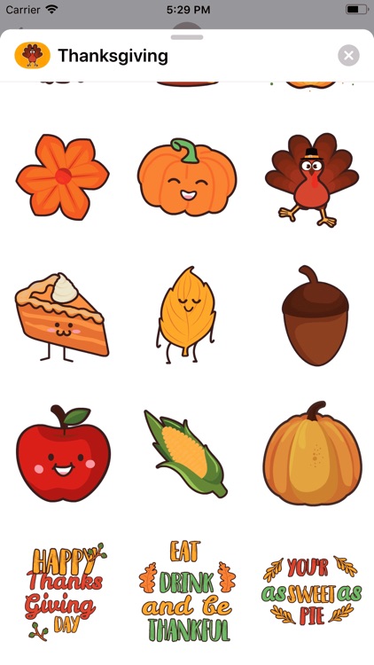 Thanksgiving Day Stickers * screenshot-5