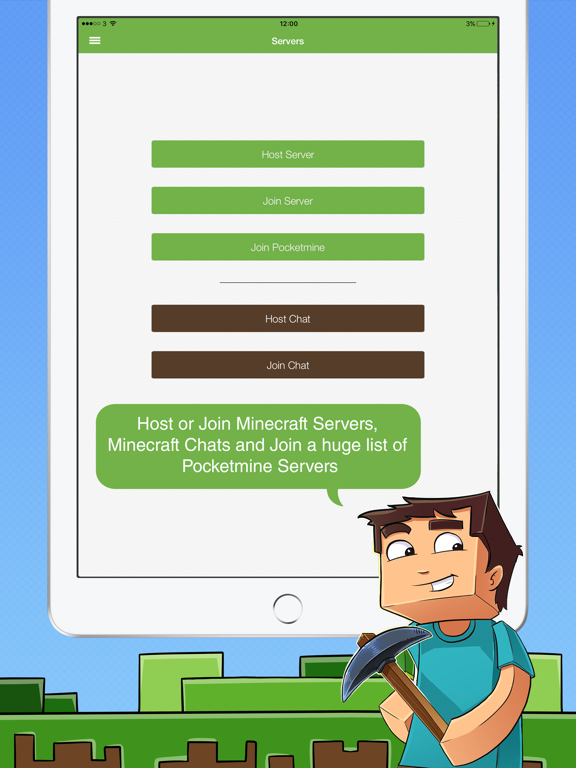 Multiplayer for Minecraft PE на iPad