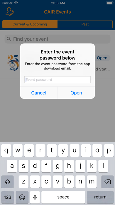 How to cancel & delete CAIR Events from iphone & ipad 2