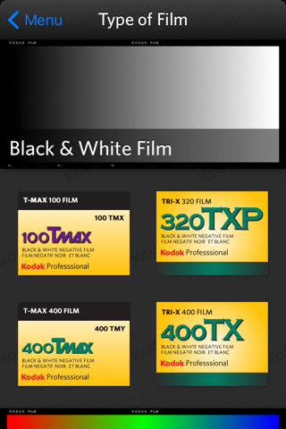 KODAK PROFESSIONAL Film App screenshot 3