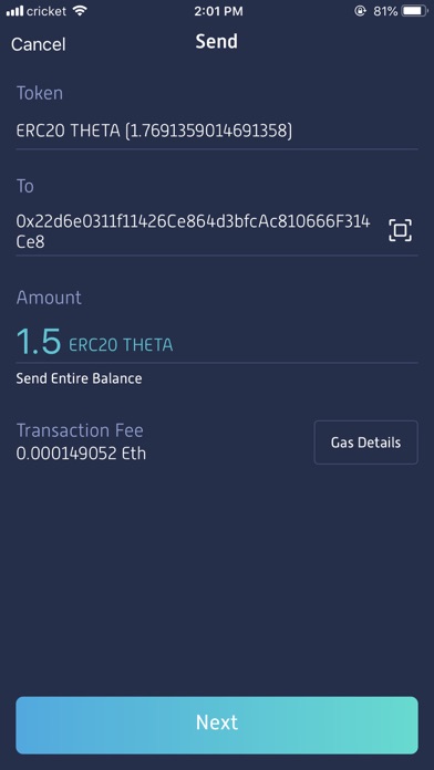 Theta Wallet screenshot 3