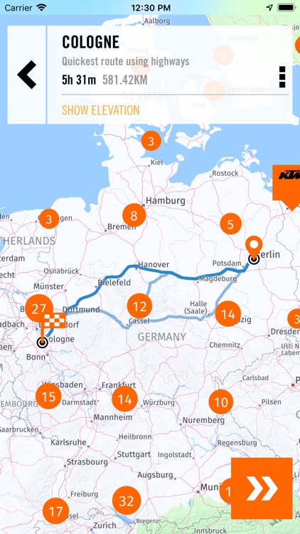 KTM MY RIDE Navigation screenshot-4