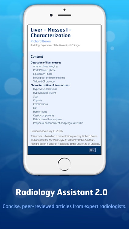 Radiology Assistant 2.0 screenshot-0