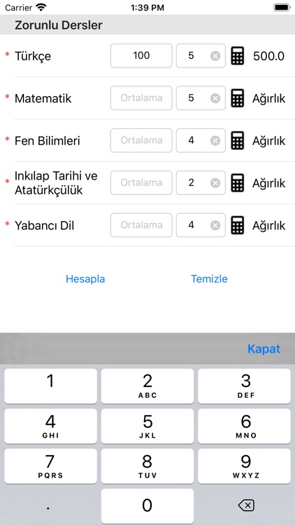 Takdir Teşekkür Hesaplama screenshot-4