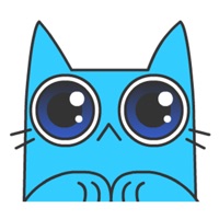 Crazy Blue Cat Sticker pour PC