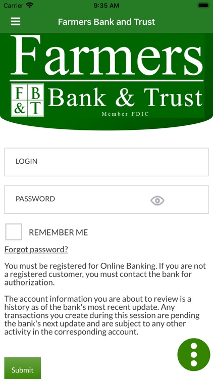 Farmers Bank and Trust App