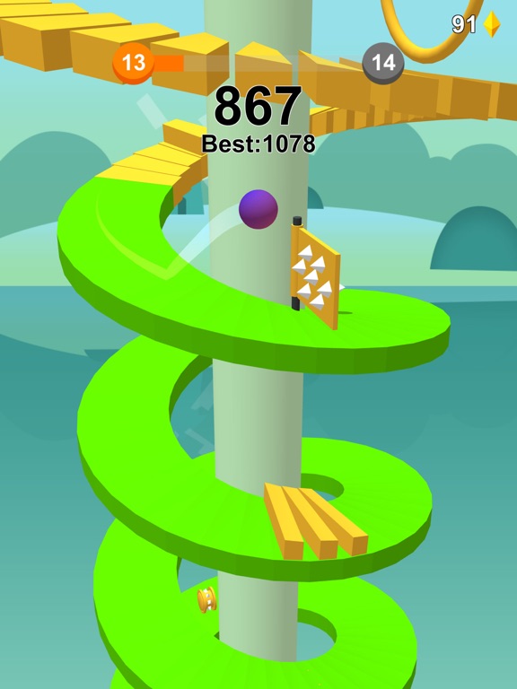 Скачать игру Jump Ball-Bounce On Tower Tile