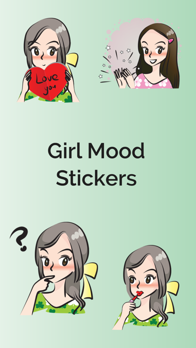 How to cancel & delete Girlish Mood Stickers from iphone & ipad 1