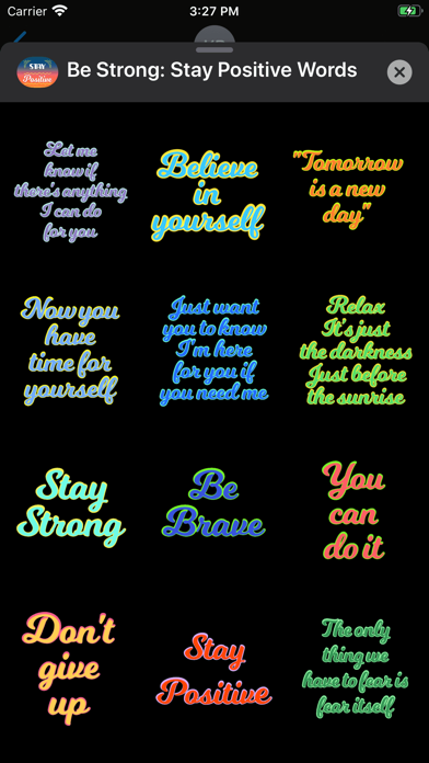 Stay Strong: Be Positive Words screenshot 3