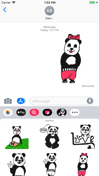 Panda with character