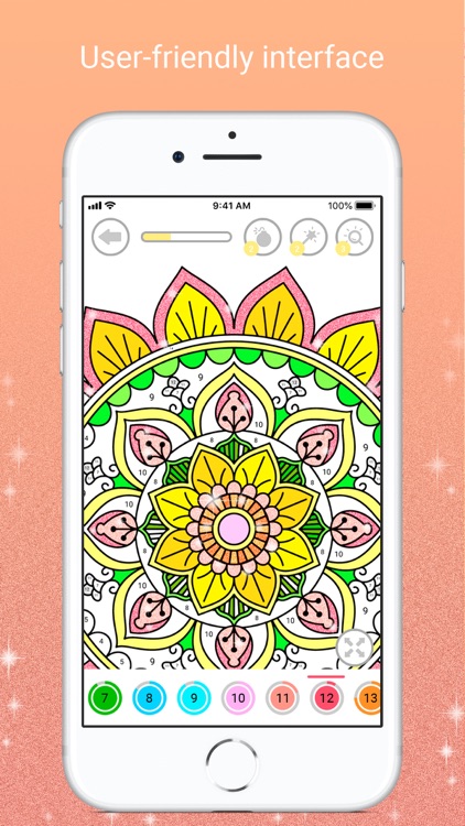 Mandala Color by Number screenshot-3