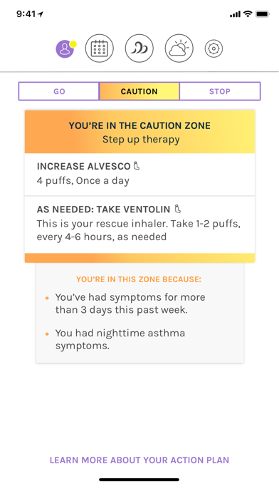 Breathe for Asthma and COPD screenshot 2