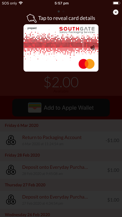 Southgate Wallet screenshot 2