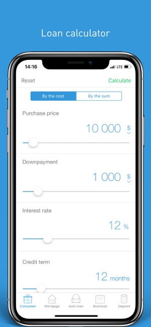 Loan calculator: mortgage