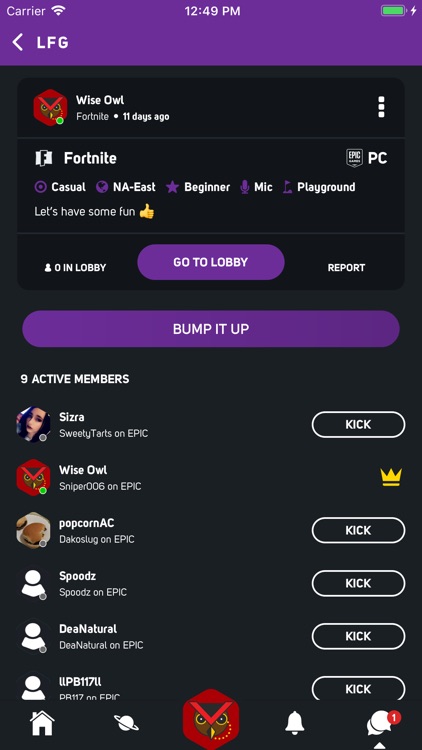 GamerLink - LFG & Clan Chat!