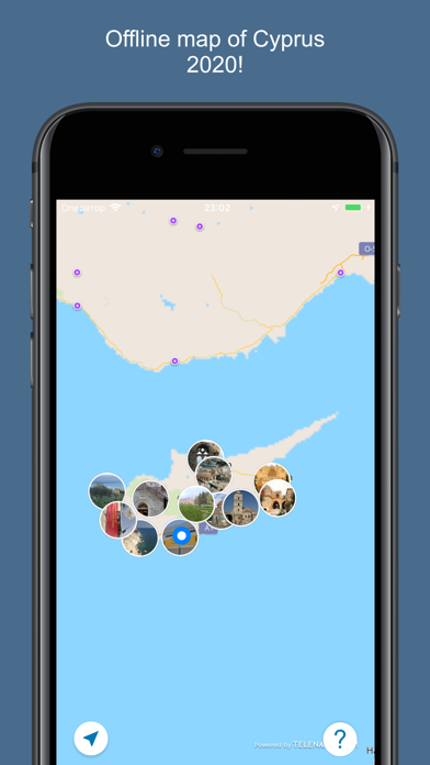 Кипр 2017 — офлайн карта, гид и путеводитель! Screenshot 1