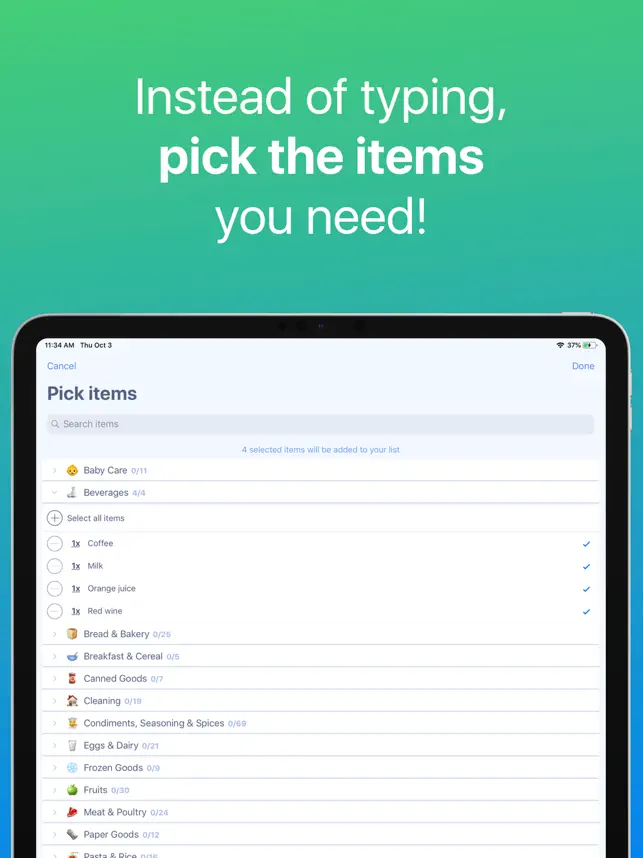 Imágen 2 Lista de Compra iphone