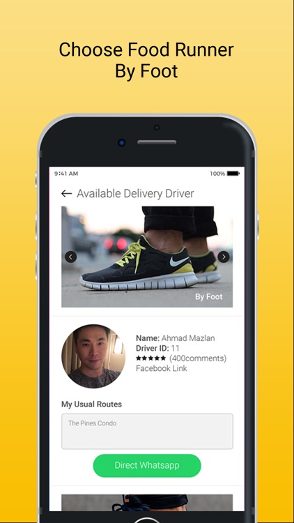 Food Taxi Delivery Runner Job