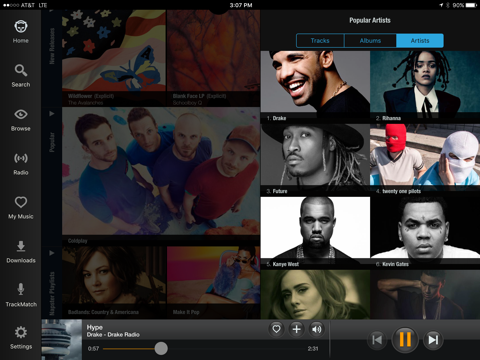 Napster - Top Music & Radio screenshot 3