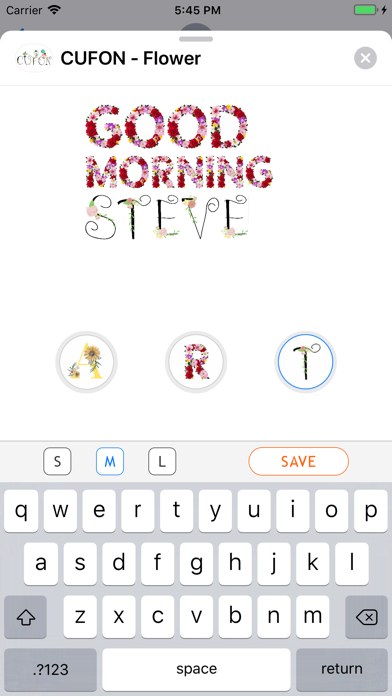 CUFON - Custom Flower Font screenshot 2