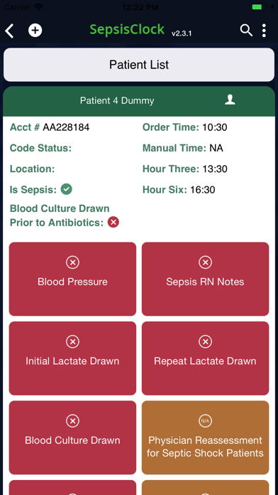 SepsisClock screenshot 4