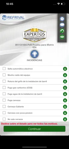 Captura 2 MATRIX app para pds iphone