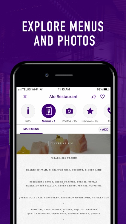 Sirved - Restaurant Menus