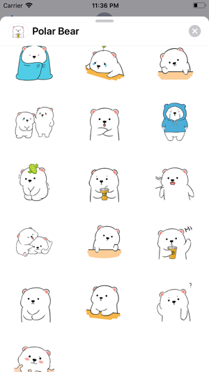 Polar Bear Animated Stickers(圖2)-速報App