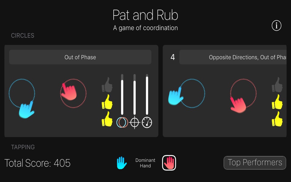 Pat & Rub: a coordination game screenshot 2