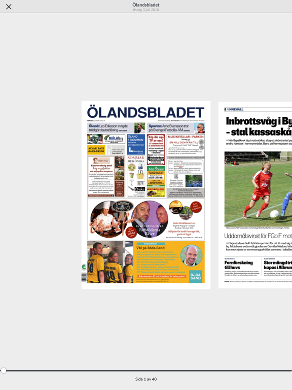 Ölandsbladet screenshot 2