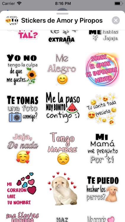 Stickers de Amor y Piropos by Hassan Ako