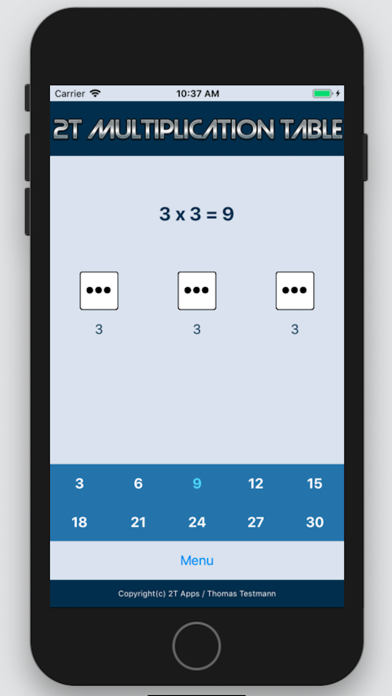 2T Multiplication Table screenshot 4