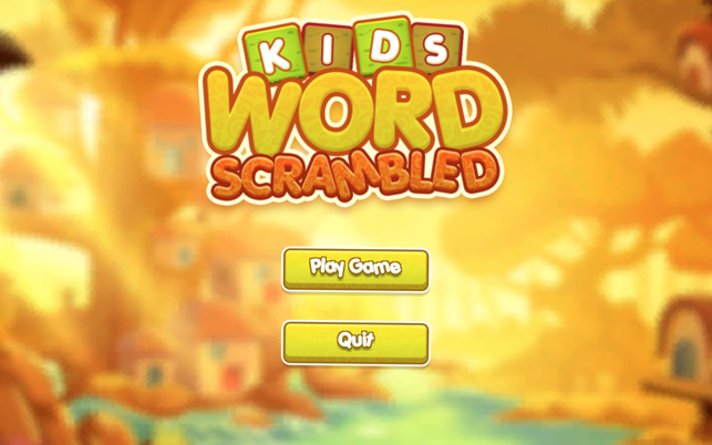 Kids Word Scrambled