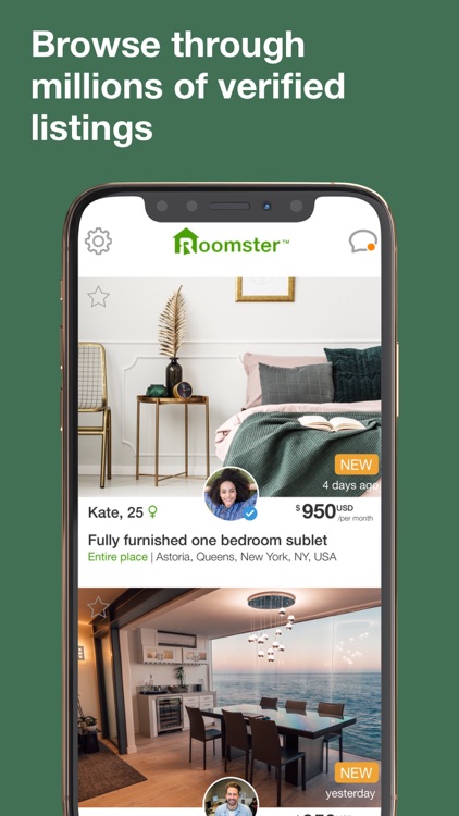 Roomster: Roommate, Room, Rent