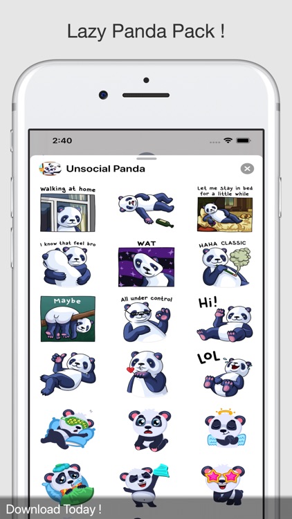 Cute Panda Messages screenshot-2