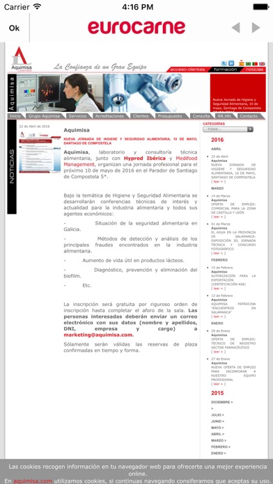 Screenshot #1 pour eurocarneapp