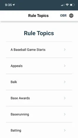 Game screenshot Baseball Rules hack