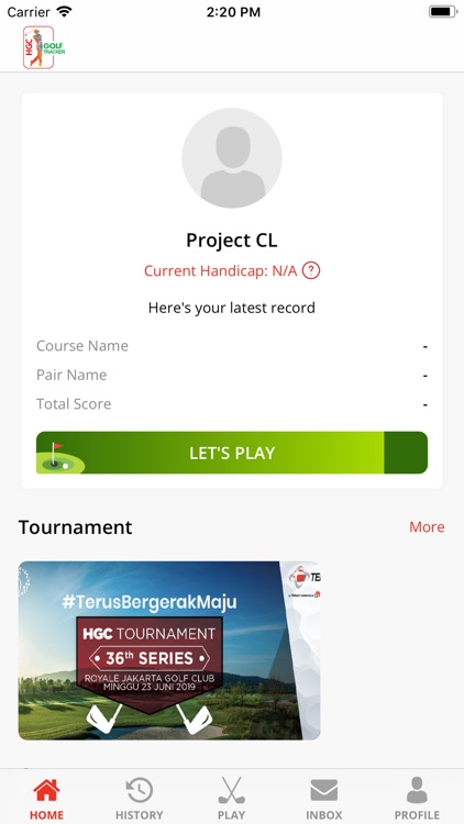 HGC Golf Tracker