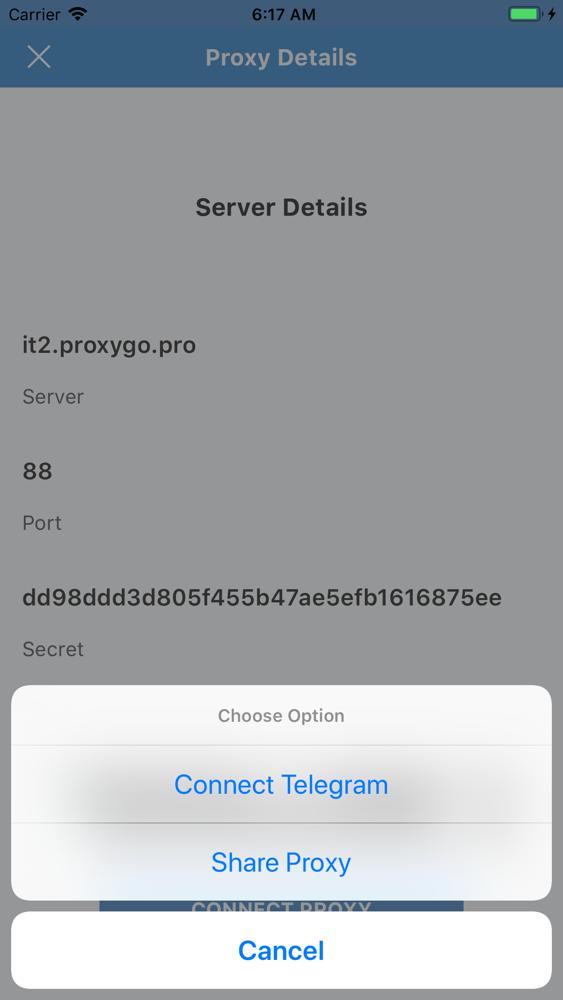 telegram proxy iphone