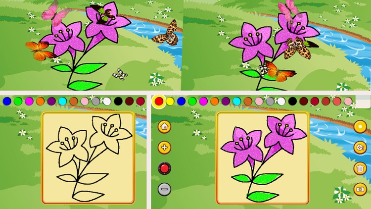 Coloring Flowers 123