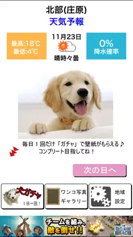 Game screenshot わんこ天気〜天気予報＆可愛い犬の写真〜 mod apk