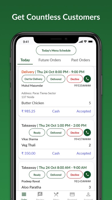 Homefoodi - Vendor Application screenshot 2