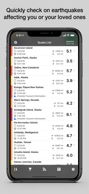 QuakeFeed Earthquake Alerts(圖2)-速報App