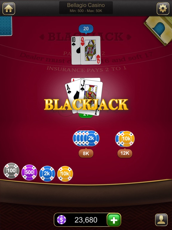 Blackjack card game