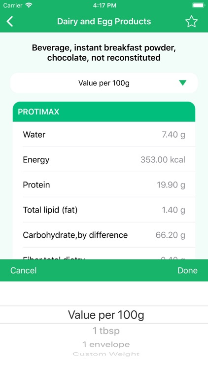 Nutrition Data - Food Calorie screenshot-4