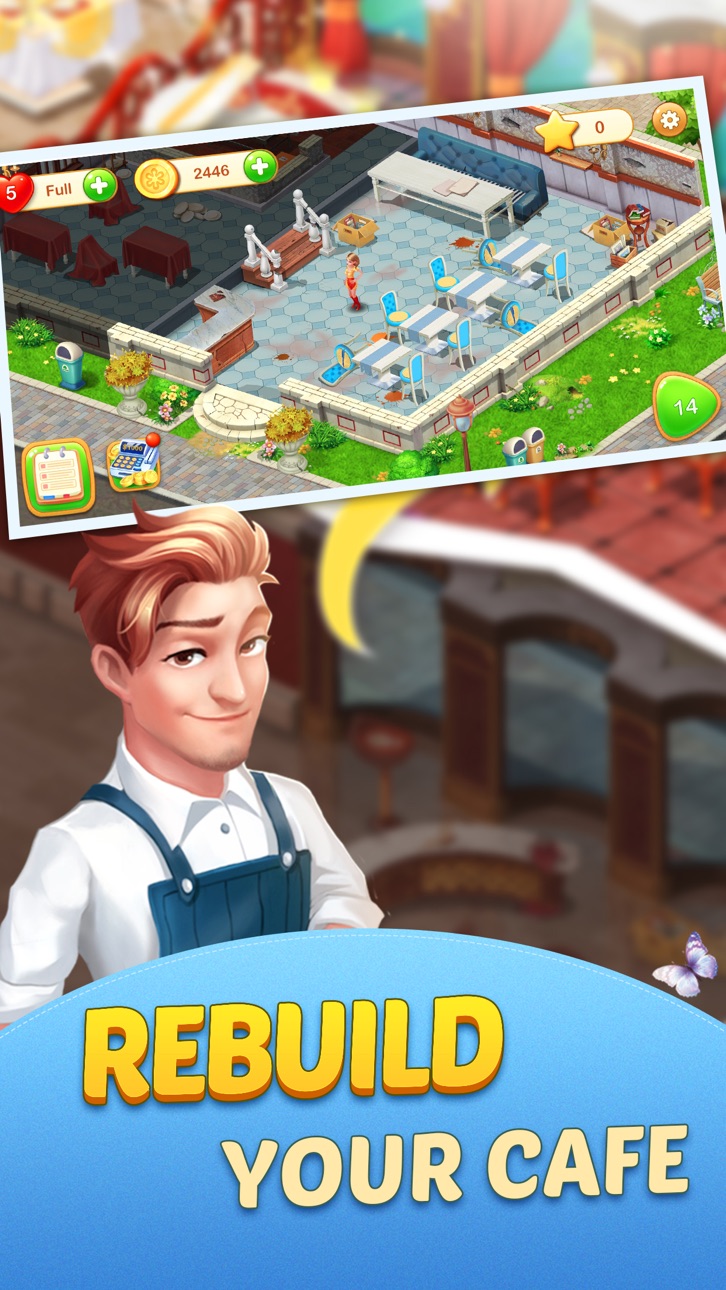 Dream Cafe-Match 3 Crush Hack screenshot 2 - iOS game interface
